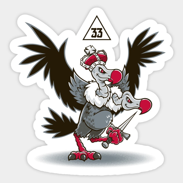 Duality (Light) - Occult Masonic Sticker by Nemons